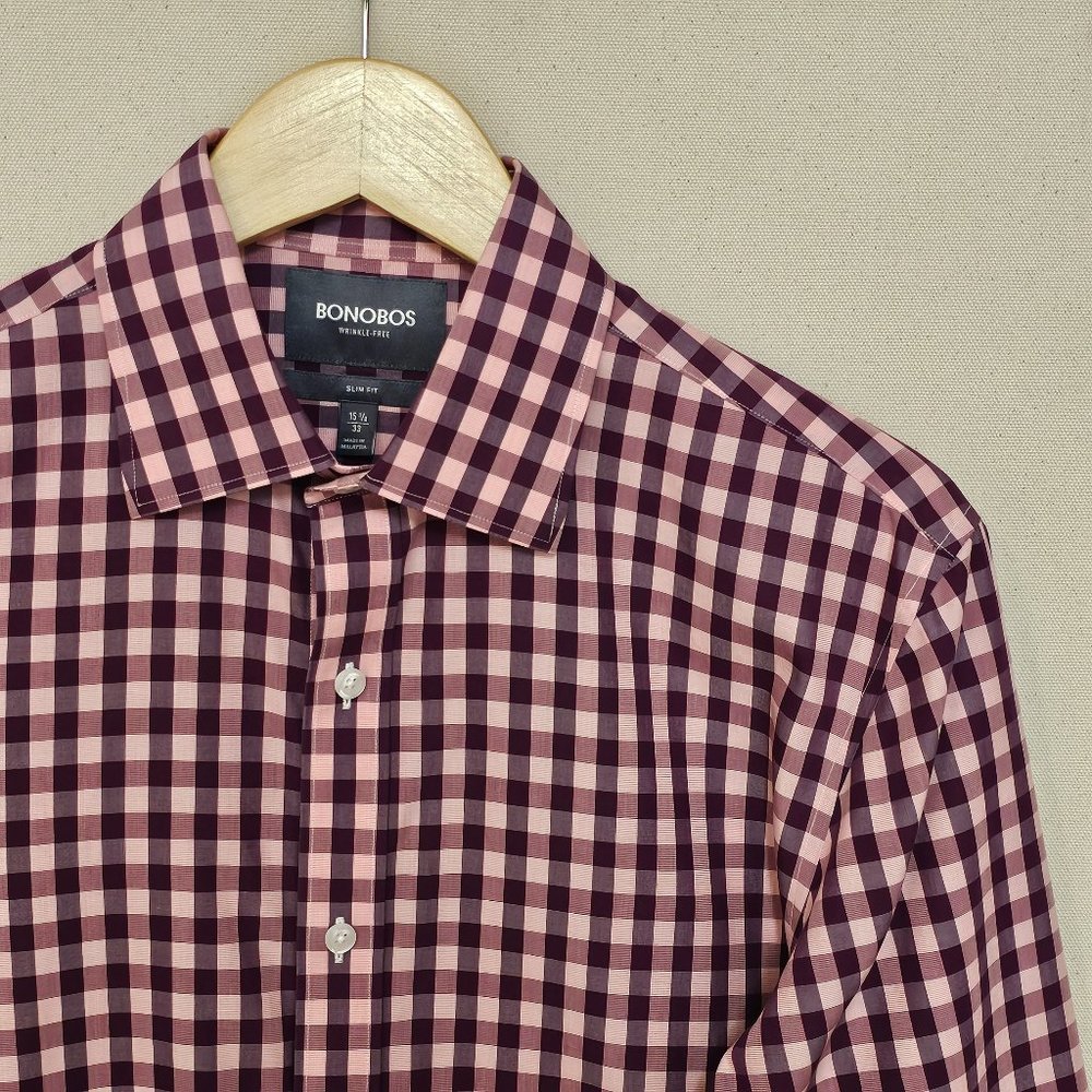 Bonobos Slim Fit Wrinkle Free Button Down 15.5 33